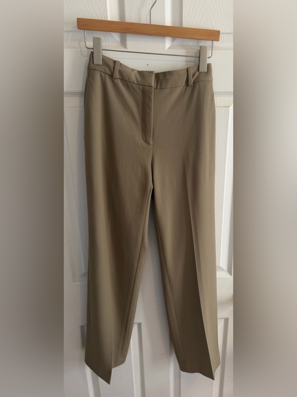 Aritzia Babaton City Wool Agency Pant Taupe Beige Tailored Trousers Size 2 - Picture 3 of 13